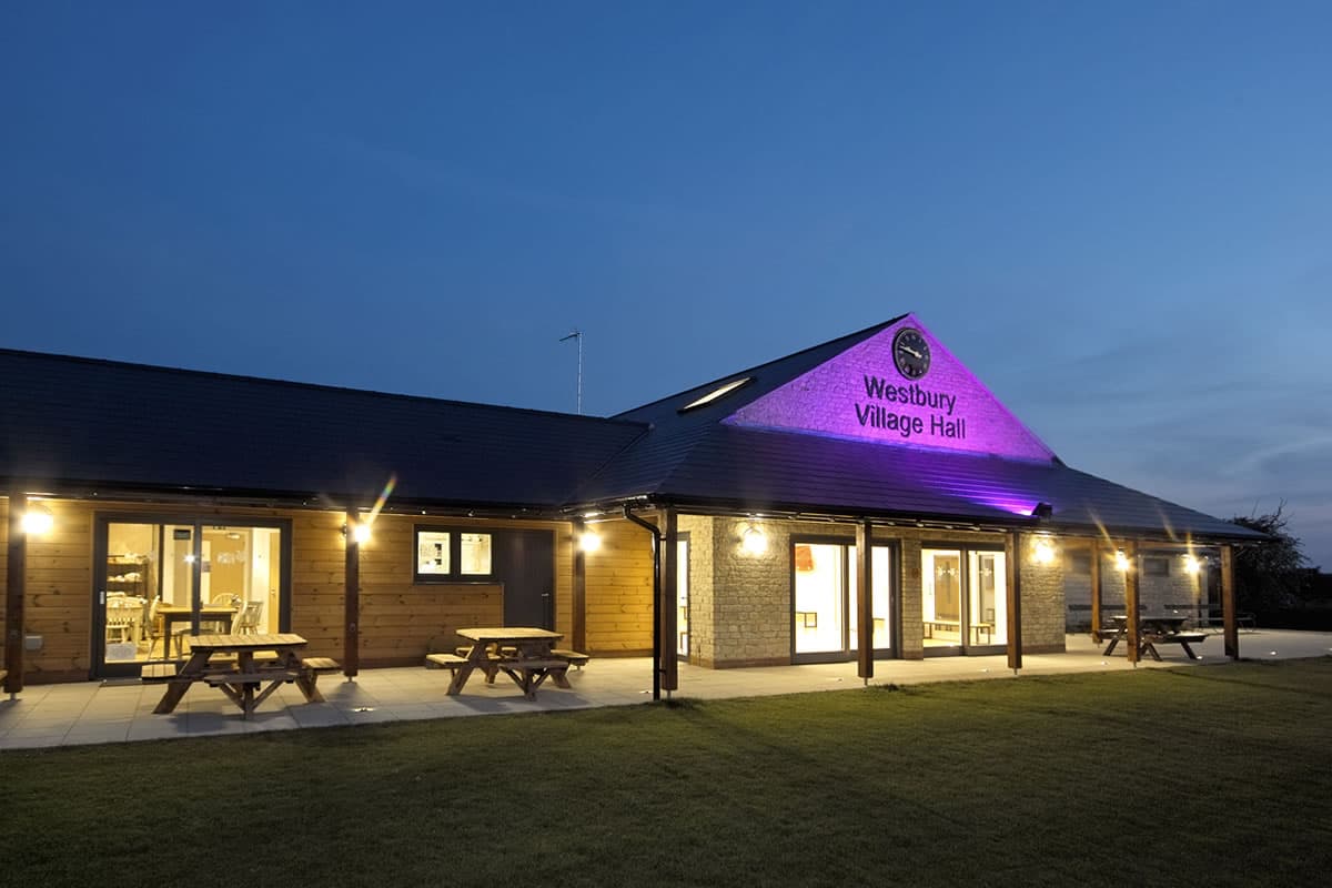 A picture of a village hall.